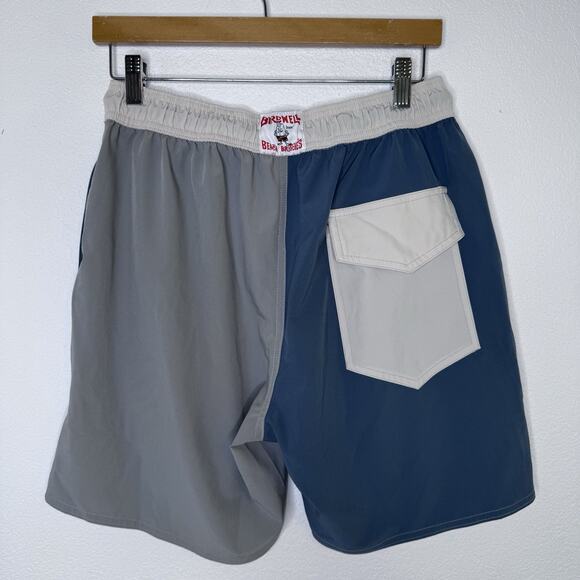 Birdwell Beach Britches Men Swim Short Trunk Size Medium 7" Elastic Beach Volley